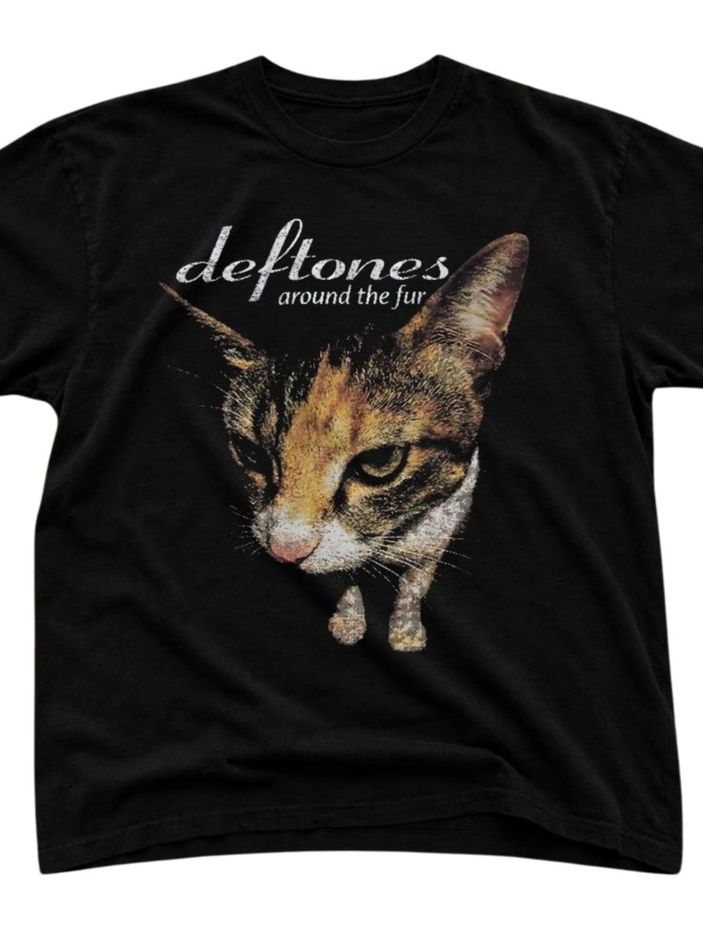 Gildan Black Deftones Around the Fur Cat Graphic Tee